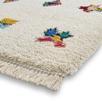 Boho A808 Modern Shaggy Abstract Rug - Multi