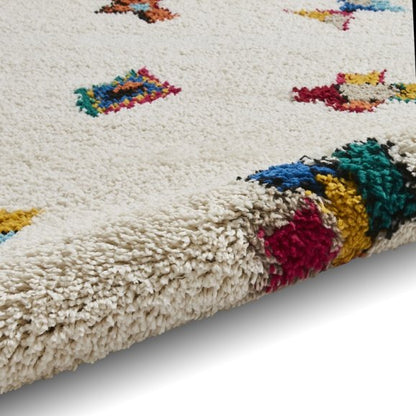 Boho A808 Modern Shaggy Abstract Rug - Multi