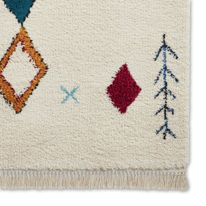 Boho A859 Modern Shaggy Moroccan Traditional Rug - Multi