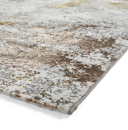 Creation 50179 Modern Multi Textured Super Soft Rug -  Gold/Beige