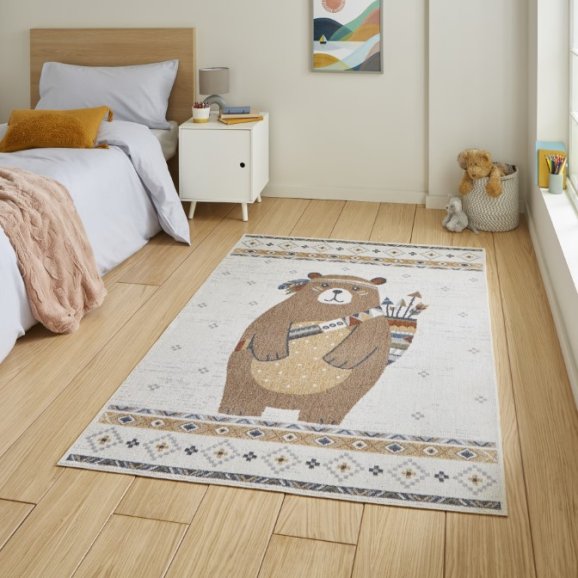 Vida Kids Washable Bear Rug