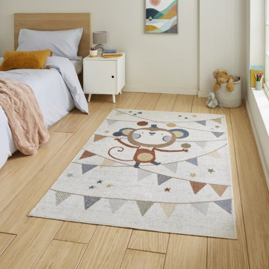 Vida Kids Washable Monkey Rug