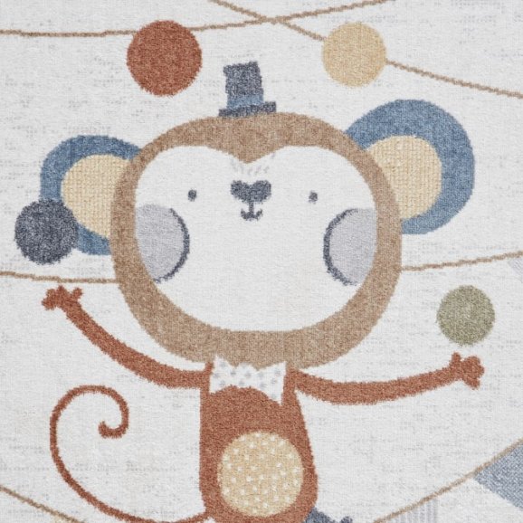 Vida Kids Washable Monkey Rug