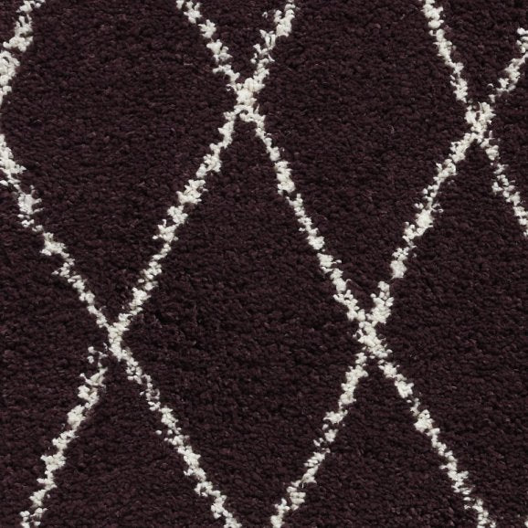 Boho 8280 Modern Shaggy Moroccan Rug Purple