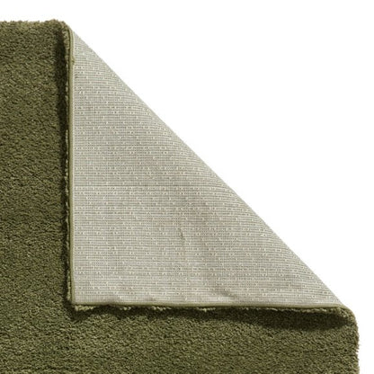 Sierra 9000 Plain Shaggy Rug- Olive