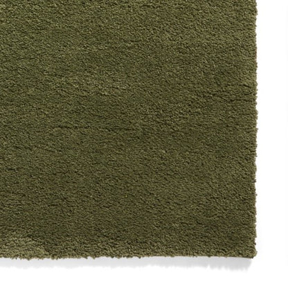 Sierra 9000 Plain Shaggy Rug- Olive