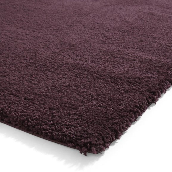 Sierra 9000 Plain Shaggy Rug- Purple