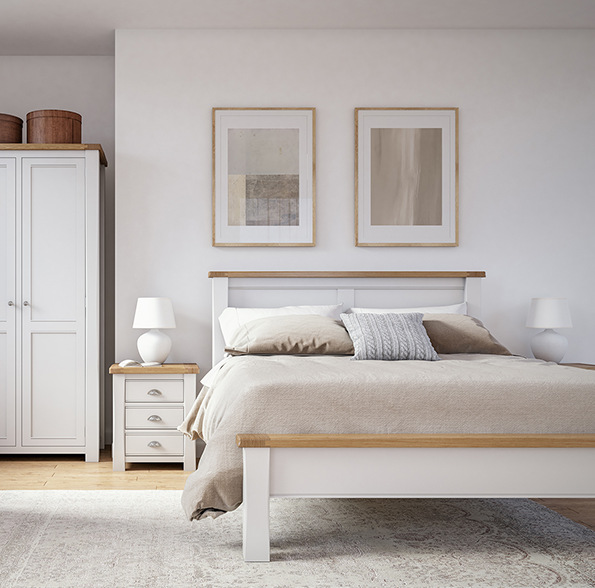 Amberley bedroom collection , featuring a bed, locker & wardrobe 